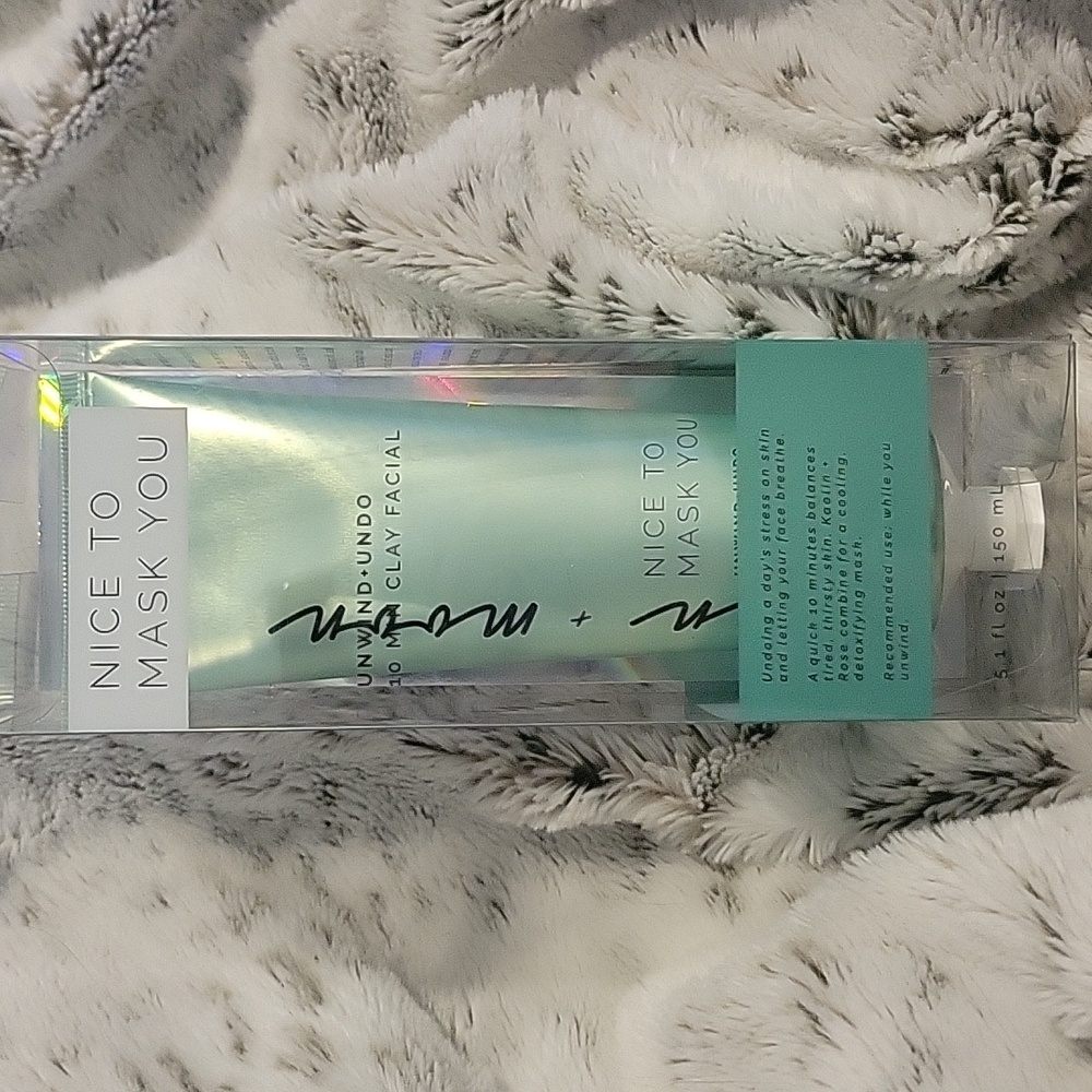 NICE TO MASK YOU, Unwind + Undo Clay Facial Mask, NIB